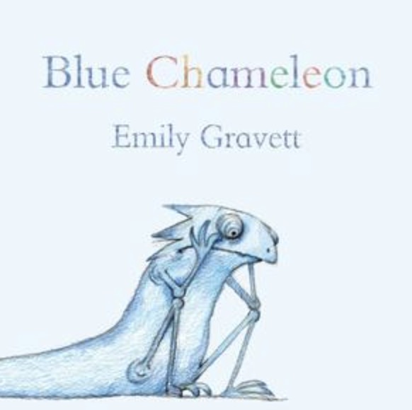 blue chameleon - book by emily